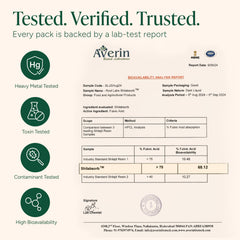 Root Labs Alpha Shilajit Gummies COA label indicating third-party purity