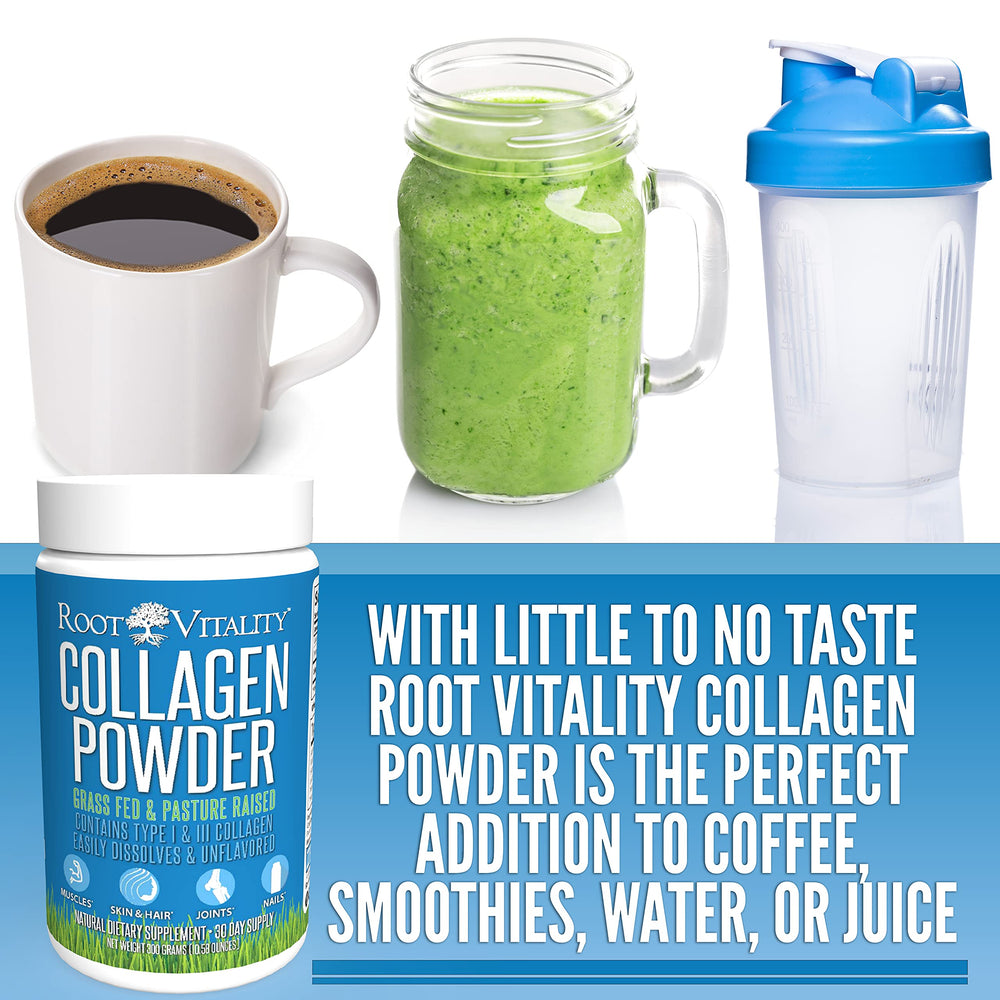 Collagen peptides added to a smoothie
