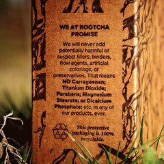 Icons indicating Non-GMO, Gluten Free, Soy Free, Dairy Free, and Vegan-Friendly