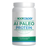 Rootcology AI Paleo Protein unflavored beef protein powder package