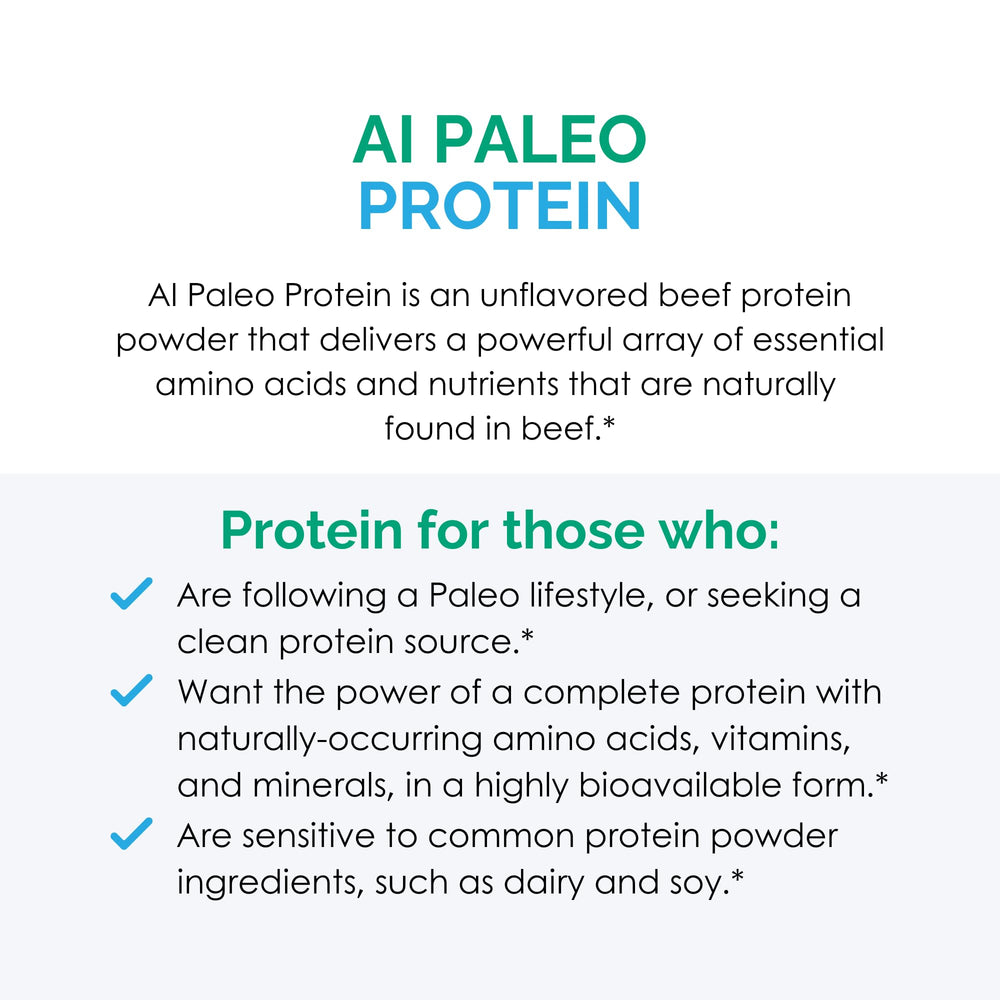 Serving suggestions AI Paleo Protein in smoothies
