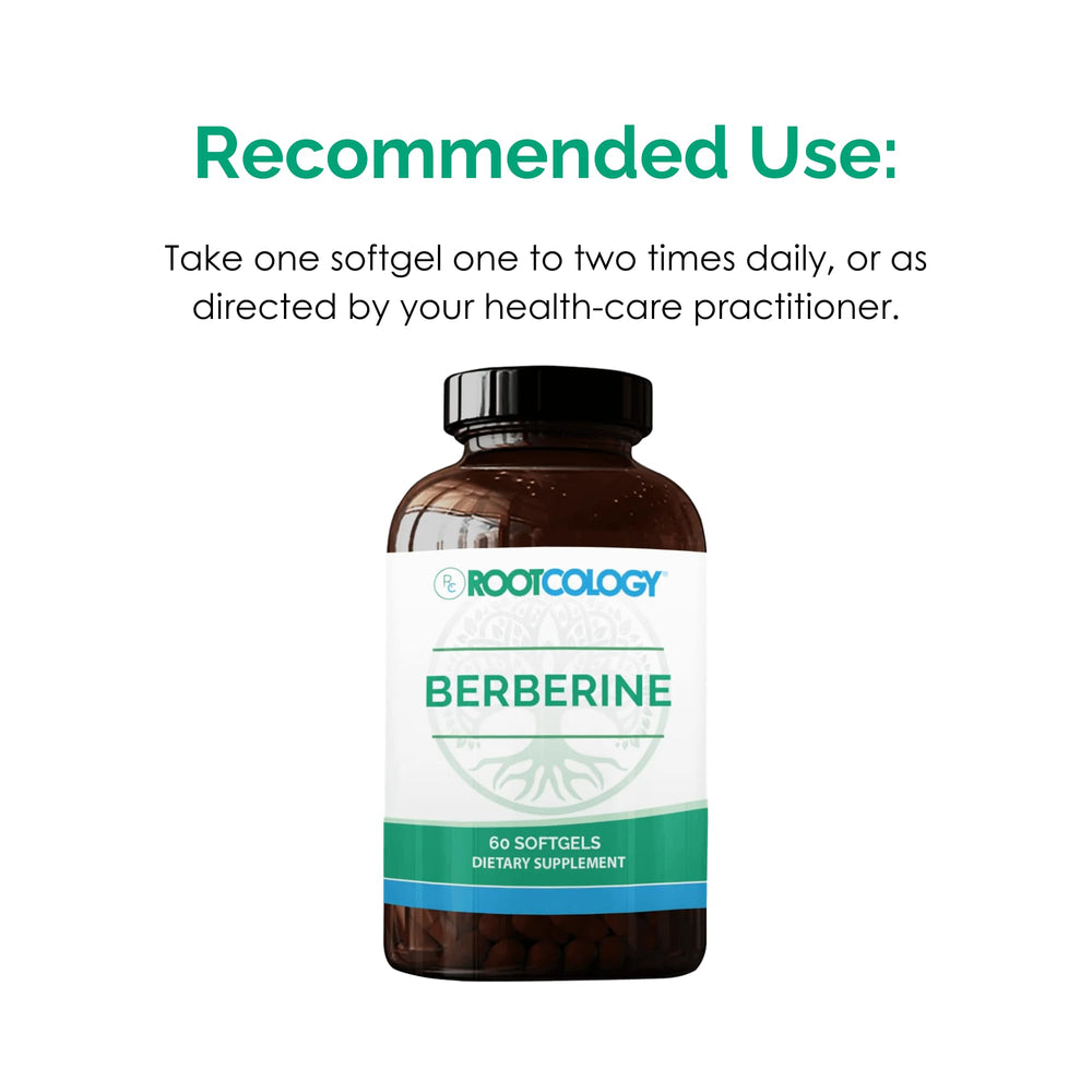 Clean allergen-free, lab-tested Rootcology Berberine formula badge