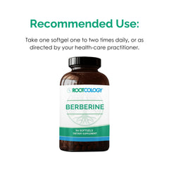 Clean allergen-free, lab-tested Rootcology Berberine formula badge