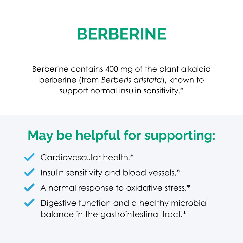Berberine ingredients including MCT oil, non-soy lecithin, and tocotrienols