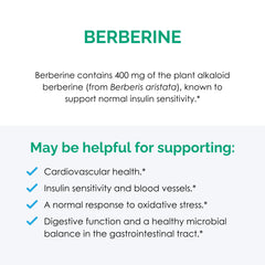 Berberine ingredients including MCT oil, non-soy lecithin, and tocotrienols