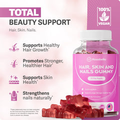 Raspberry-flavored Rosabella Hair Growth Gummies