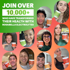 Gym bag with Rosabella electrolyte powder jar for travel