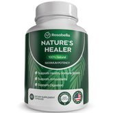 Rosabella Natural Healer bottle with 60 capsules on a clean background