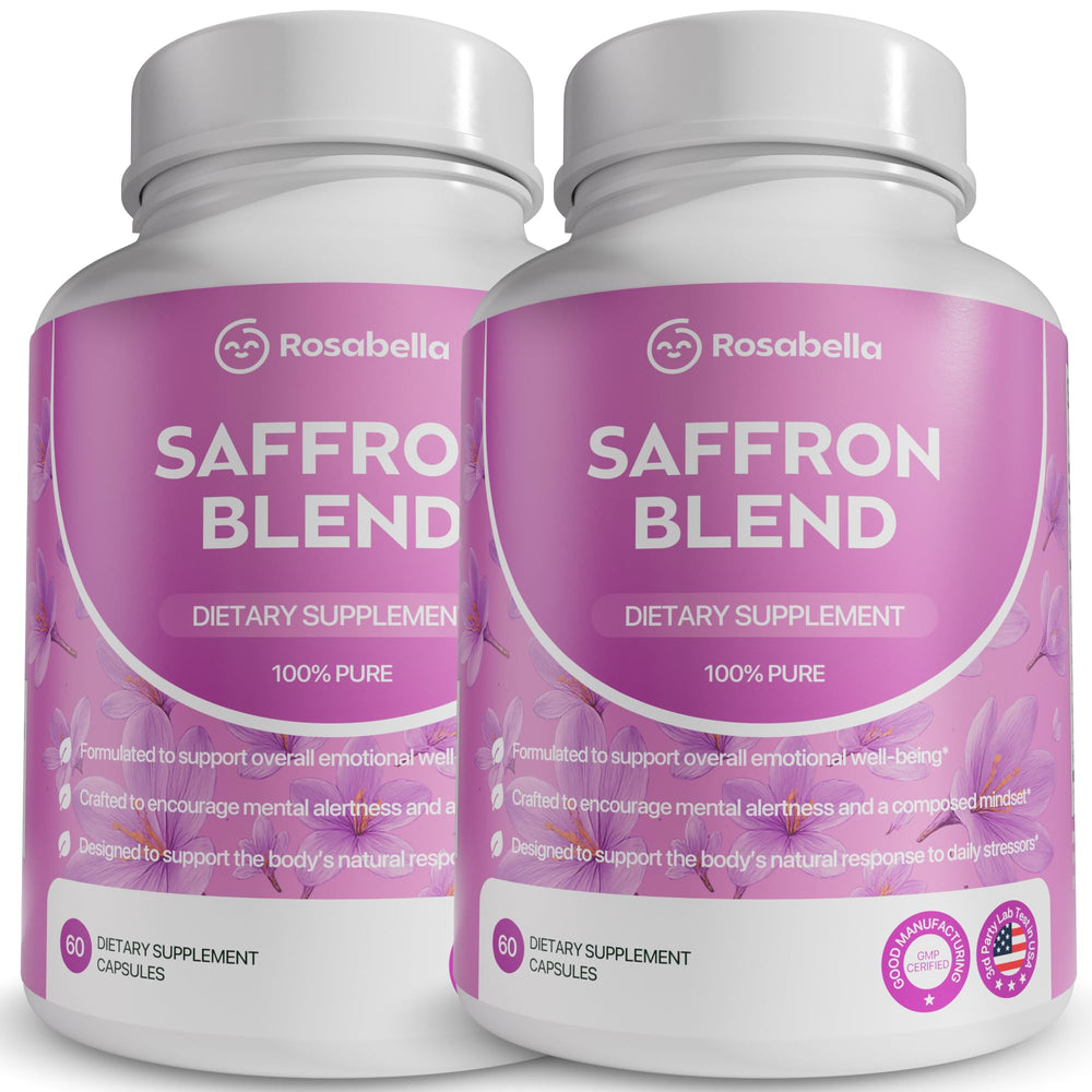 Rosabella Saffron Blend bottle label
