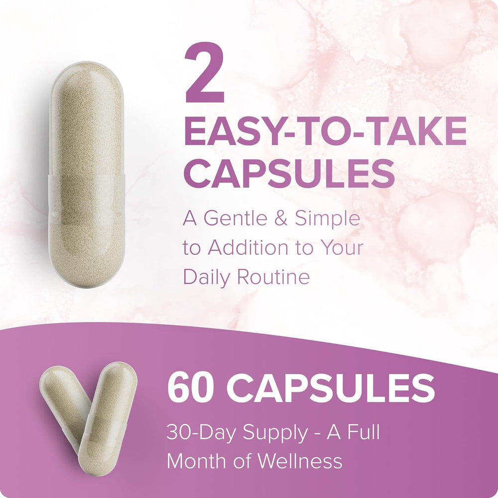 Lifestyle scene with Rosabella saffron capsules on desk