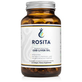 Rosita Extra Virgin Cod Liver Oil Softgels bottle and packaging