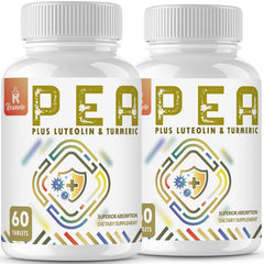 Front view of Rosmolo 1500 mg PEA with Luteolin and Turmeric bottle