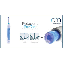 Reusable brush head design for ROTADENT PROCARE