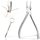 Round and flat nose nylon jaw pliers for eyeglasses