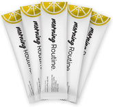 Morning Routine electrolyte packets with ACV, lemon, and sea salt