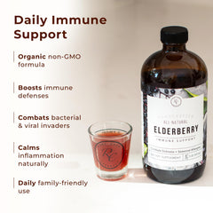 Kid-friendly elderberry syrup serving idea