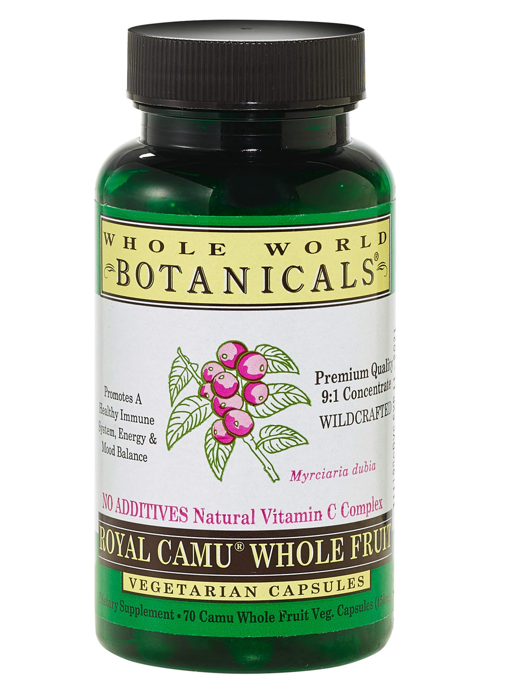 Whole World Botanicals Royal Camu Dark 70 Vegetarian Capsules