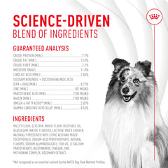 Healthy-looking dog with shiny coat and soft chews