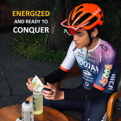 Nutrition icons indicating glucose, potassium, sodium and vitamins