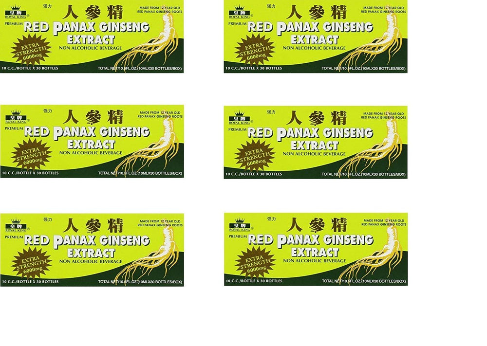Royal King Red Panax Ginseng 6000mg packaging – 6 boxes