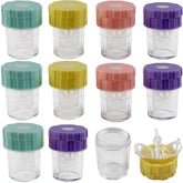 ROYHOO 10PCS contact lens washer cleaner in blue-green color