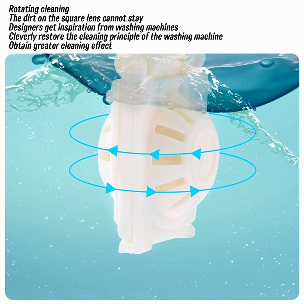 ROYHOO 10PCS contact lens washer cleaner in yellow color