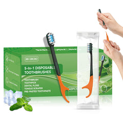 RR ORCRO 40-pack disposable toothbrush with outer packaging