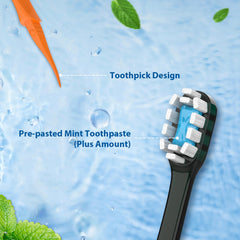 Travel-friendly compact disposable toothbrush for on-the-go cleaning