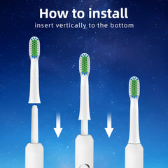 Crescent soft bristle design for deep cleaning on Rtauys M5 head