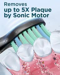 Rtauys M5 Sonic Electric Toothbrush back view in black