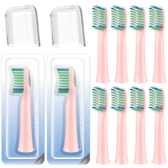 Pink Rtauys M5 toothbrush replacement head close-up