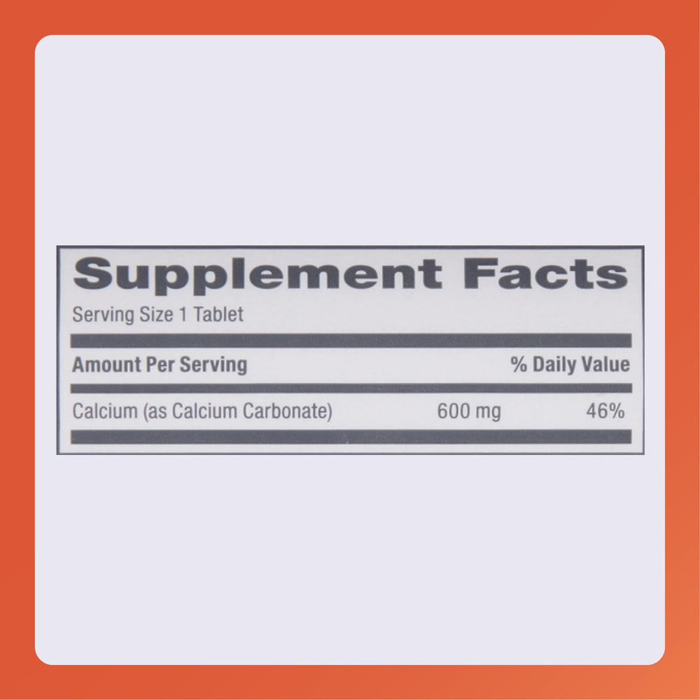 Rugby Laboratories calcium supplement packaging
