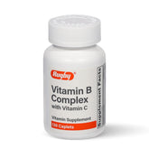 Bottle of Rugby Vitamin B Complex with Vitamin C (Gluten-Free) – 130 Caplets
