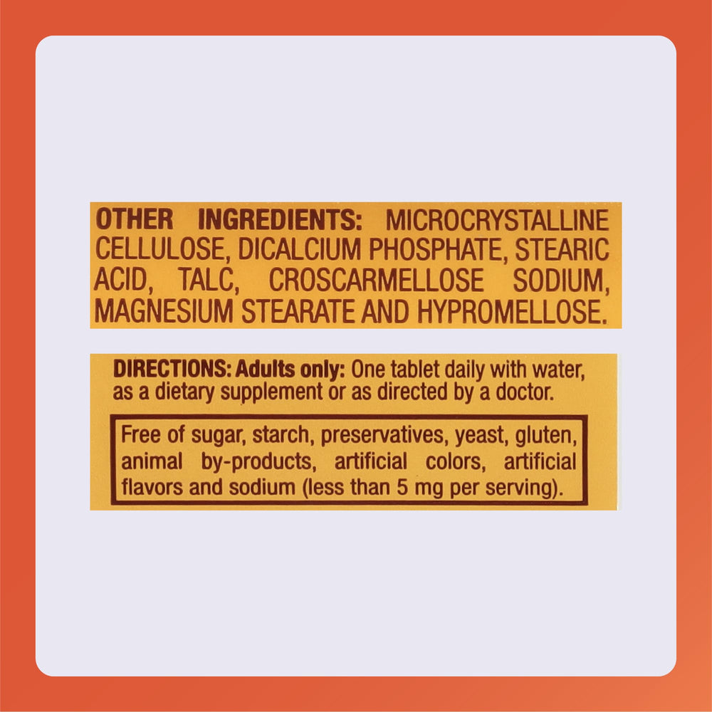 Ingredient details for Rugby Vitamin B6 25mg tablets