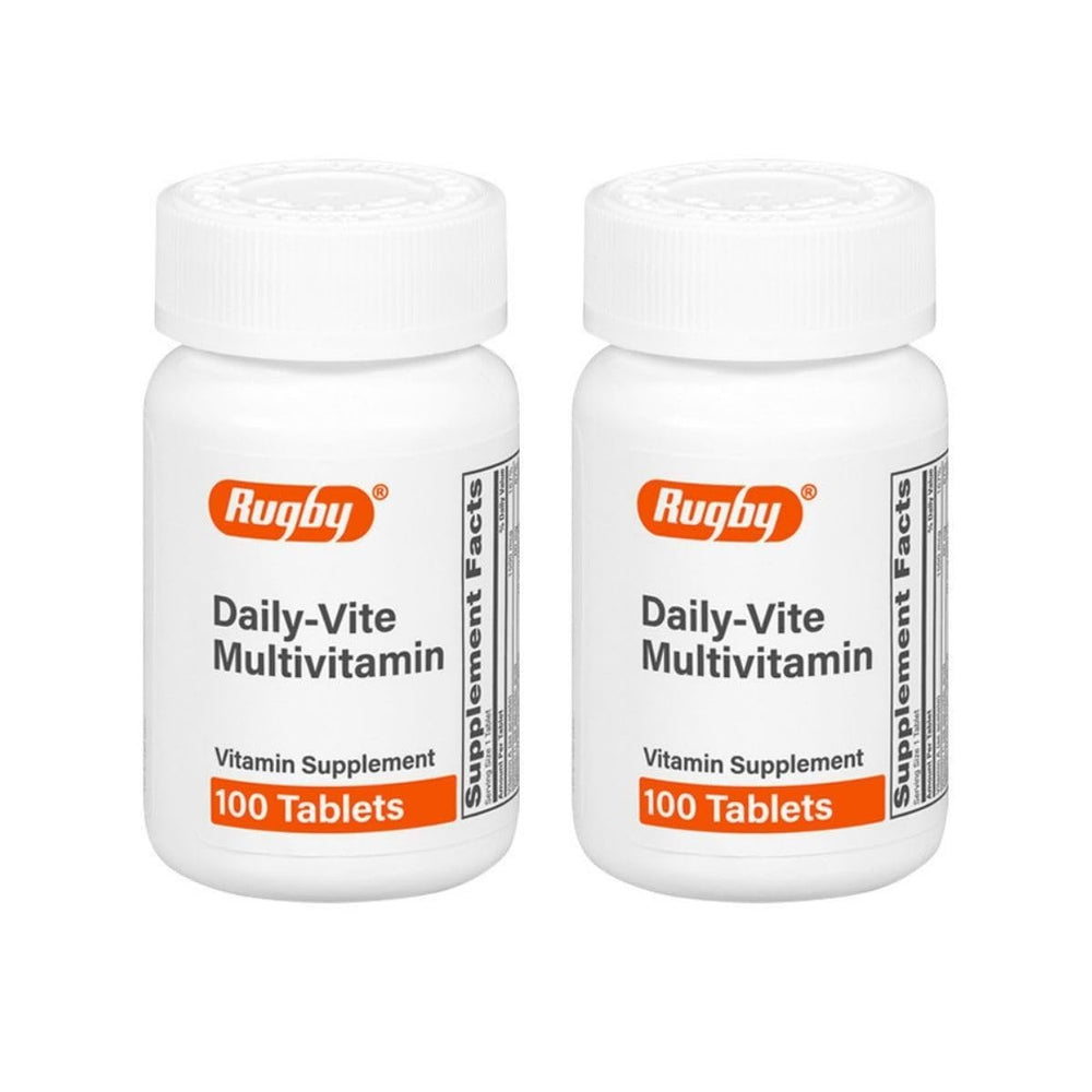 Rugby Daily-Vite multivitamin bottle – front view