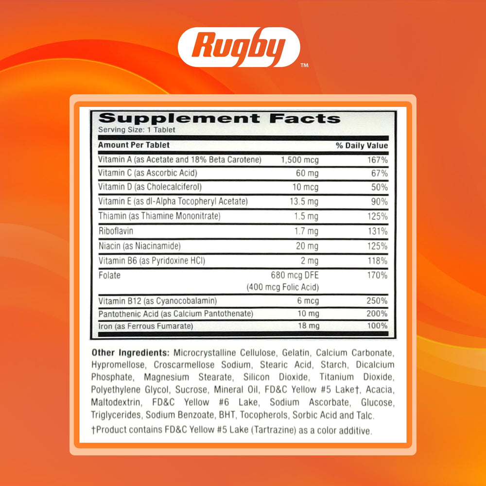 Rugby Laboratories branding on product label