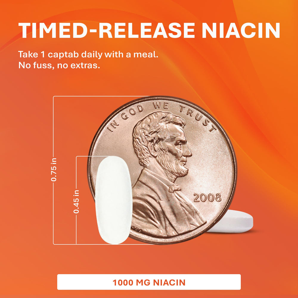 Niacin 1000mg captabs for daily use
