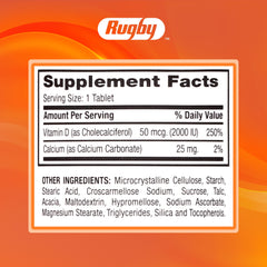 Rugby Laboratories branding on vitamin bottle