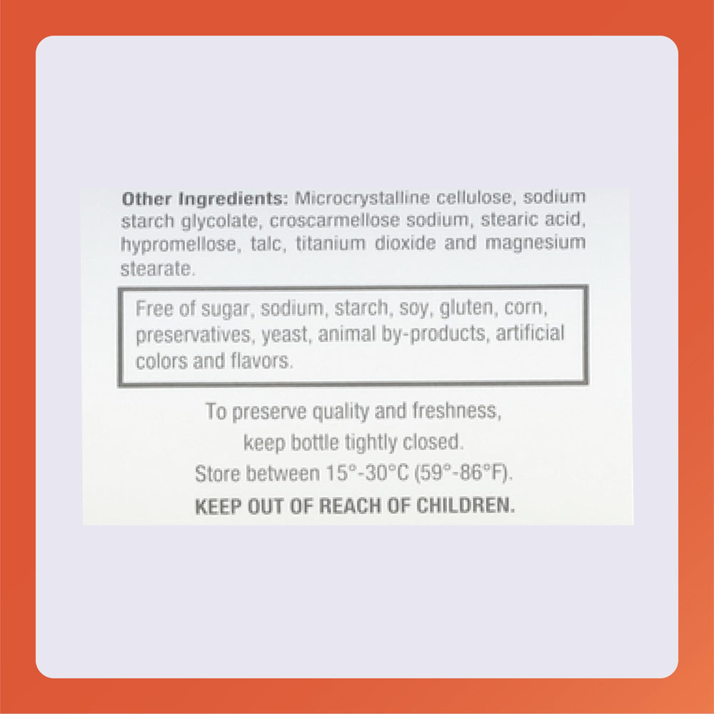 Packaging box for Rugby Zinc Sulfate 220 mg tablets