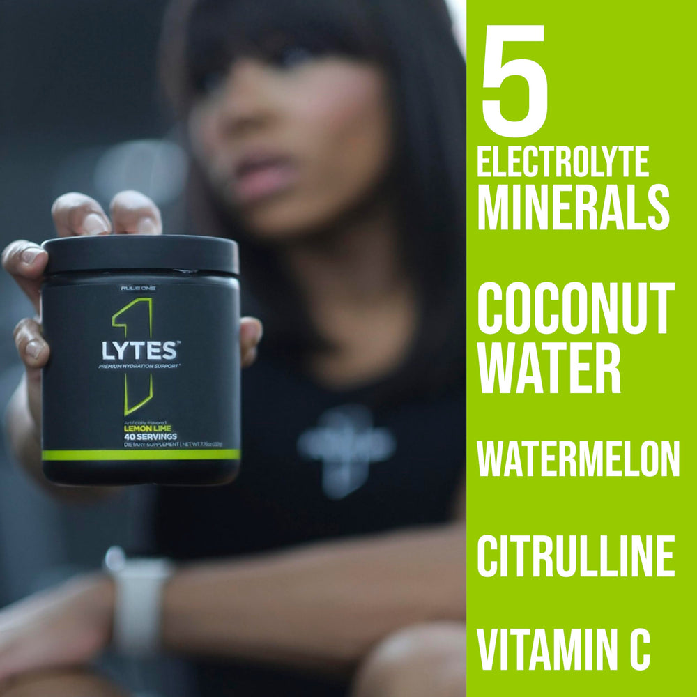 Rule 1 Lytes watermelon powder bag conveys refreshing flavor and minerals.
