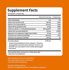 Rulinal Cortisol Drink Powder bottle with scoop