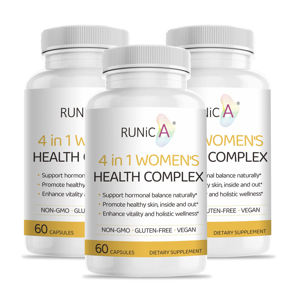 RUNICA 4-in-1 hormonal balance bottle front label