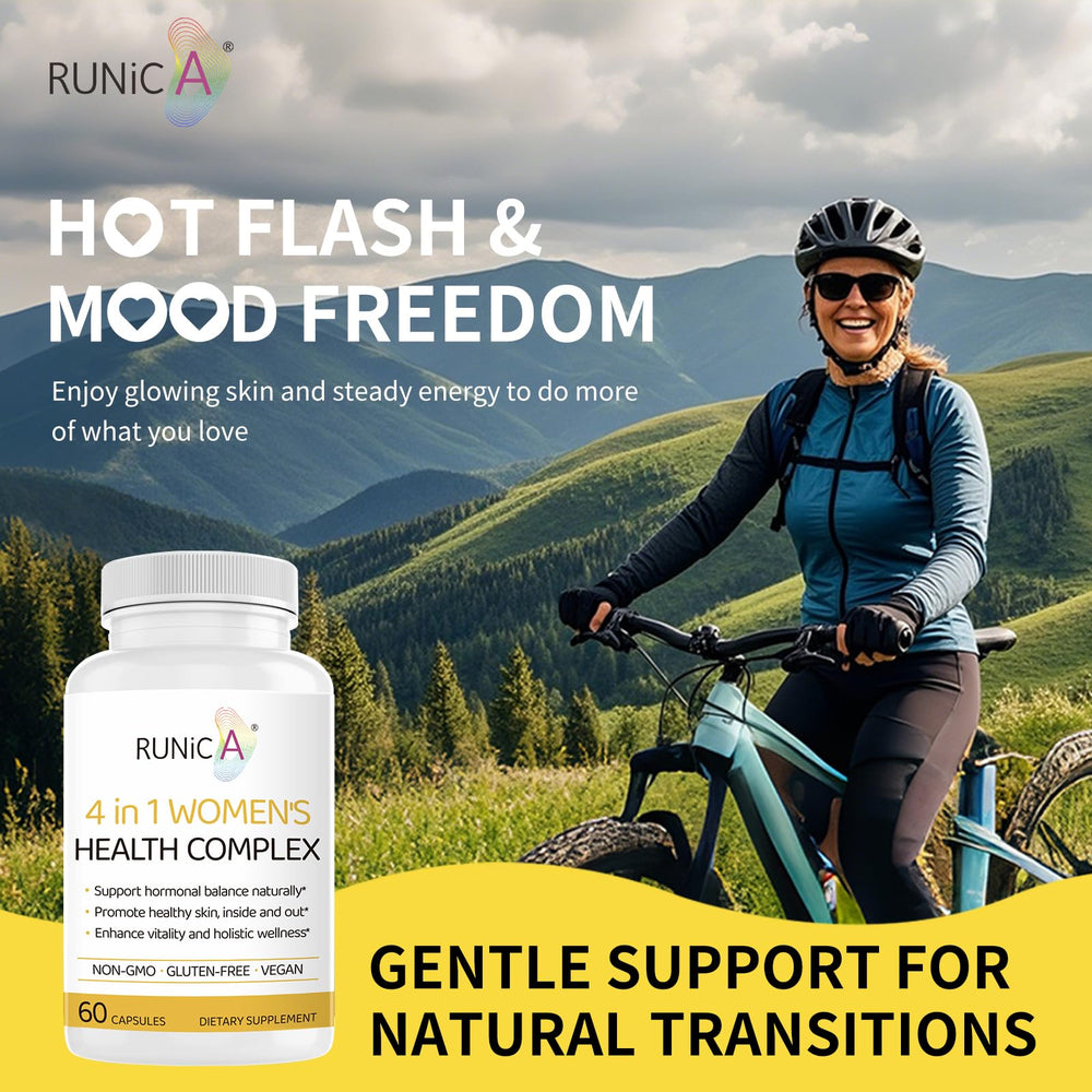 Close-up of RUNICA packaging bottle