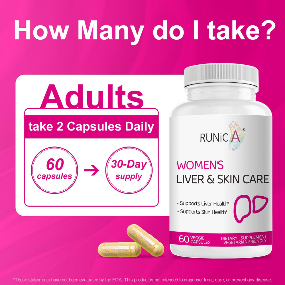 RUNICA lifestyle shot of a woman taking a capsule supporting daily routine