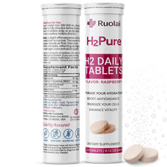 Side view of Ruolai H2pure packaging