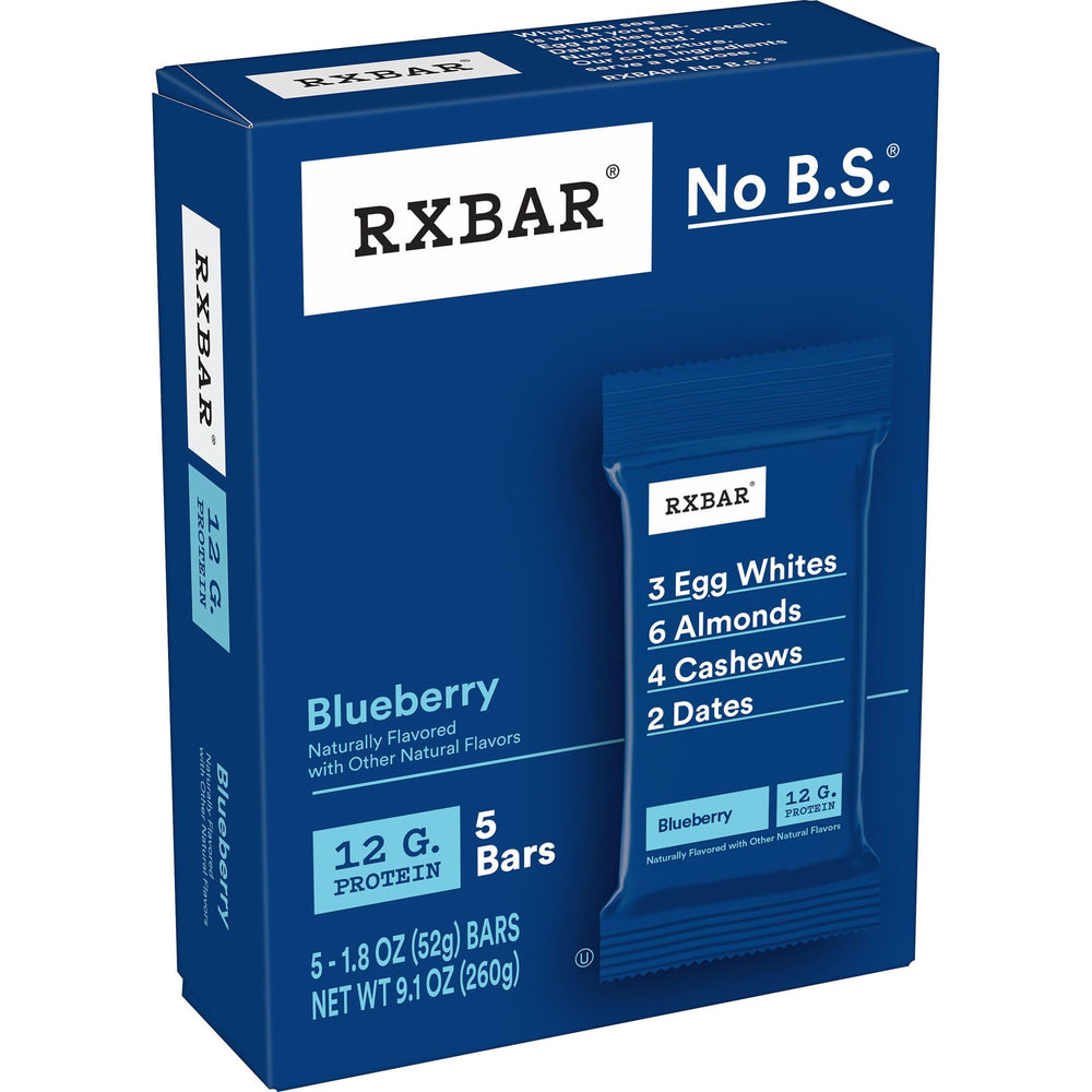 RXBAR Blueberry Bars for on-the-go in a bag