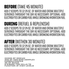 Nutrition highlights: 3 g glutamine per serving