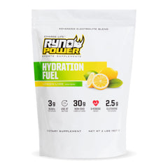 Ryno Power Hydration Fuel Lemon Lime bottle for on-the-go sustained energy