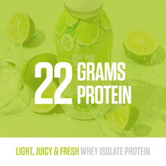 Chilled RYSE Clear Protein Drink Key Lime Pie bottle