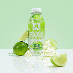 Lifestyle shot featuring RYSE Clear Protein Drink Key Lime Pie